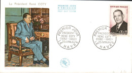 FDC 1964 RENE COTY - 1960-1969