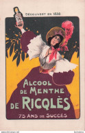 ALCOOL DE MENTHE DE RICQLES ILLUSTRATION DE CLERICE - Advertising