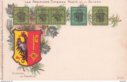 LES PREMIERS TIMBRES POSTE DE LA SUISSE CANTON DE GENEVE  EDITION MENKE-HUBER - Autres & Non Classés