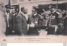 CHARCOT ROUEN 1910 RETOUR DU POURQUOI PAS  FELICITE PAR L'AMIRAL FOURNIER EXPEDITION POLAIRE REGIONS ANTARTIQUES R7 - Zeilboten