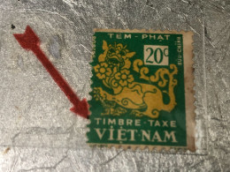 VIET NAM SOUTH STAMPS (ERROR Printed Missing  1952 )1 STAMPS Rare - Vietnam