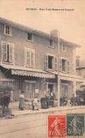 NEYRON (Ain) - Hôtel-Restaurant Lamour - Café J. Burger, Voie Ferrée Du Tramway - Voyagé 1917 (2 Scans) - Zonder Classificatie