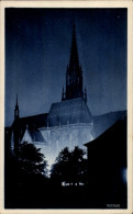 CPA Thann Elsass Haut Rhin, Abends, Kathedrale Saint-Thiebaut - Andere & Zonder Classificatie