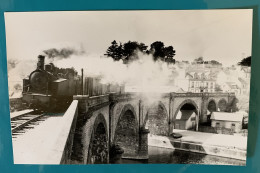 Photo Locomotive RB Train MV Viaduc Châteaulin Carhaix Finistère 29 Bretagne France Réseau Breton Métrique Local VFIL - Trains