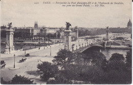 75 PARIS 7e - Perspective Du Pont Alexandre III Et De L'Esplanade Des Invalides, Vue Prise Du Grand Palais - Bruggen