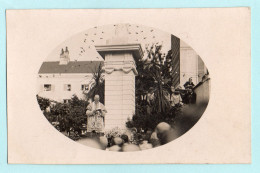 Carte-Photo-ABBEVILLE - Cérémonie Religieuse, Statue Notre-Dame De France, Photographe :Lucien Hacquart, Amiens - Abbeville