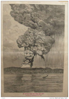 Le Cataclysme De L'île De Java - L'éruption Du Krakatoa - Page Original 1883 - 1 - Historical Documents