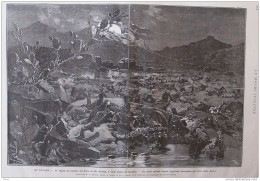 Au Soudan  - Le Champ De Bataille Des Puits De Bir Hauduk - Page Original  1883 - Historical Documents