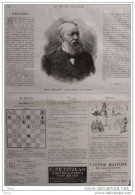 Échecs - Problème N° 957 Par M. Fajeldowski - Schach - Chess - Page Original 1883 - Historical Documents