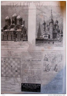 Cathédrale De L'Assomption à Moscou - L'église Wasili à Moscou - Page Original 1883 - Historical Documents