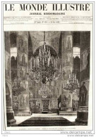 À Moscou - Avant Le Couronnement - Intérieur Du L´Ouspensky Sabor - Page Original -  1883 - Documentos Históricos