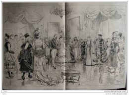 Carnaval à Nice - Page Original 1883 - Historische Dokumente