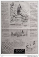 Échecs - Problème N° 946 Par M. C. Heywood - Schach - Chess - Page Original 1883 - Historical Documents