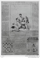 Échecs - Problème N° 922 Par Émile Pradignat - Schach - Chess - Page Original 1883 - Documentos Históricos