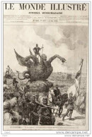 Le Couronnement - La Fête Populaire - Le Grand Cortège De Dobrina-Nikitsch - Page Original -  1883 - Historical Documents