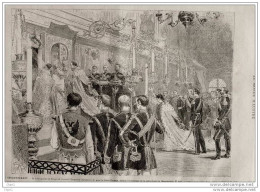 Le Couronnement - Le Métropolite De Novgorod Sacrant L´empereur Alexandre III - Page Original -  1883 - Historical Documents