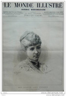 Mlle Marie Van Zandt De L´Opéra-Comique - Page Original 1883 - Historical Documents