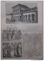 Le Quatrième Centenaire De Raphael - Le Palais Pandolfini à Florence - Page Original - 1883 - 2 - Documents Historiques