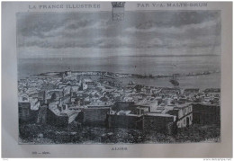 Alger - Page Original 1883 - Documents Historiques