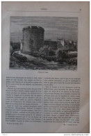 Château De Ham - Page Original 1883 - Historical Documents