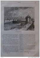 Pont De Châtellerault - Page Original 1883 - Documents Historiques