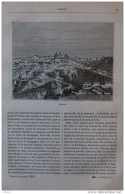 Avallon - Page Original 1883 - Historische Dokumente