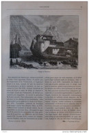 Village De Vaucluse - Page Original 1883 - Historical Documents