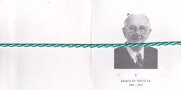 Hendrik De Meester-Fagneray, Blankenberge 1909, 1995. Meester Kleermaker O.r. Foto - Obituary Notices