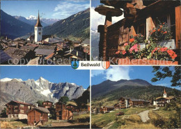 11865802 Bellwald Mit Weisshorn Eggen Spycher Ortsblick Bellwald - Autres & Non Classés