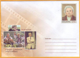 2018 Moldova  Vladimir Cobasnean Stationery Cover. Actor, Director, Theater Pushkin, Eminescu - Théâtre