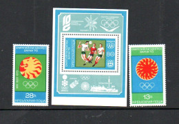 BULGARIA - 1973 - OLYMPIC CONGRESS VARNA SET OF 2 + S/SHEET MINT NEVER HINGED , SG CAT £13 - Unused Stamps