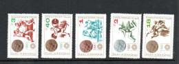 BULGARIA - 1973 - MUNICH MEDAL WINNERS SET OF 5  MINT NEVER HINGED - Ongebruikt