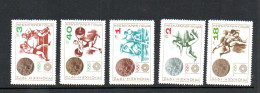 BULGARIA - 1973 - MUNICH MEDAL WINNERS SET OF 5  MINT NEVER HINGED - Unused Stamps