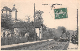 NEYRON (Ain) - La Gare P.-L.-M. - Arrivée Du Train - Voyagé 1911 (2 Scans) - Unclassified