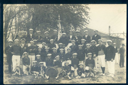 Cpa Carte  Photo Du 50 Cherbourg Foyer Du Marin Mai 1922 Fanfare --  Photographe Havet Cherbourg (1)  STEP128 - Cherbourg