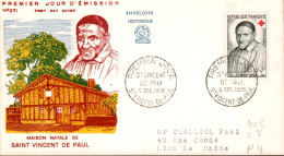 FDC 1958 SAINT VINCENT DE PAUL - 1970-1979