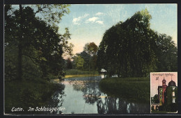 AK Eutin, Grossherzogliches Schloss, Im Schlossgarten  - Eutin