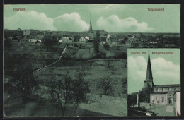 AK Finthen, Totalansicht, Kirche Mit Kriegerdenkmal  - Sonstige & Ohne Zuordnung