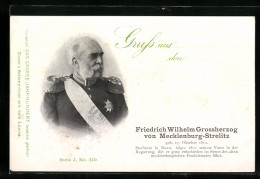 AK Friedrich Wilhelm Grossherzog Von Mecklenburg-Strelitz  - Case Reali