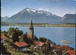 11865333 Hilterfingen Thunersee Niesen Faehrschiff Hilterfingen - Autres & Non Classés