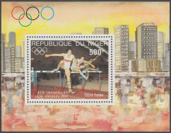 NIGER 1984, SPORT, RUNNING With OBSTACLES, SUMMER OLYMPIC GAMES In LOS ANGELES, MNH BLOCK In GOOD QUALITY, *** - Níger (1960-...)