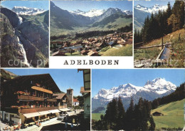 11864314 Adelboden Hotel Baeren Brunnen Ortsansicht Wasserfall Adelboden BE - Autres & Non Classés