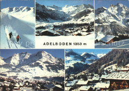 11864312 Adelboden Skifahrer Ortsansichten Adelboden BE - Autres & Non Classés