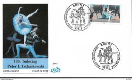 1993 Allem. Fed. Deutschland Germany Mi. 1702 FDC   100. Todestag Von Peter Iljitsch Tschaikowski. - 1991-2000