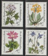 Berlin, 1983, Mi.Nr.703-706 ** -  Ein Satz  "Wohlfahrt: Gefährdete Alpenblumen" - Unused Stamps