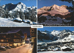 11864238 Adelboden Hotel Ortsansicht Skispuren Alpen Adelboden BE - Sonstige & Ohne Zuordnung