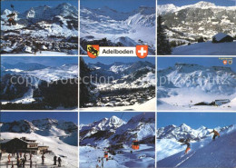 11864214 Adelboden Luftseilbahn Skifahrer Alpen Sesselbahn Adelboden BE - Sonstige & Ohne Zuordnung