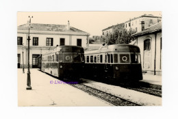 Photo Autorails CFD Corse Renault ABH Gare Ajaccio 20 2A Sud France Train Chemin Chemins Fer Départementaux Autorail - Eisenbahnen