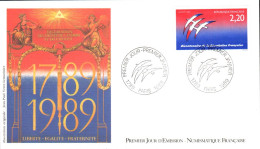 FDC 1989 BICENTENAIRE REVOLUTION - 1980-1989