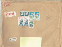 1976-05-31 Lettre Recommandée PA 46 Daurat Et Vannier + 1794 X 2 Golf St Florent + 1862 X2 Frégate La Melpomène + 1865 L - Tarifas Postales